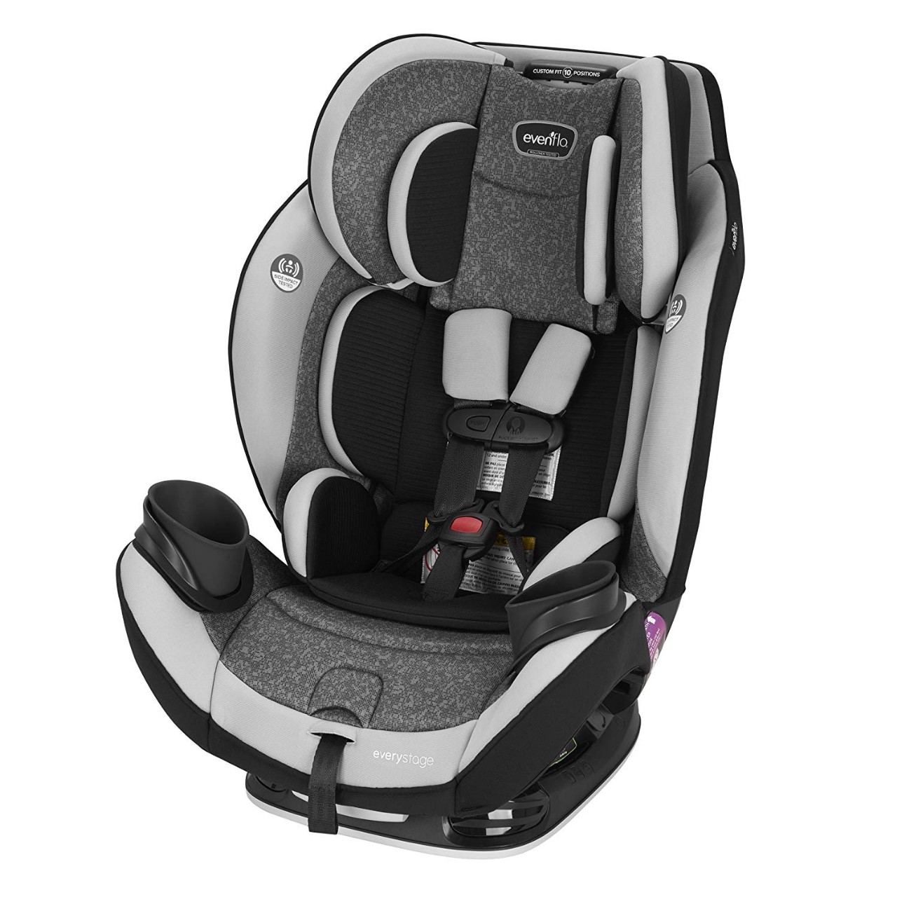 Evenflo EveryStage DLX All-in-One Car Seat, Infant Convertible & Booster Seat, Grows with Child Up t
