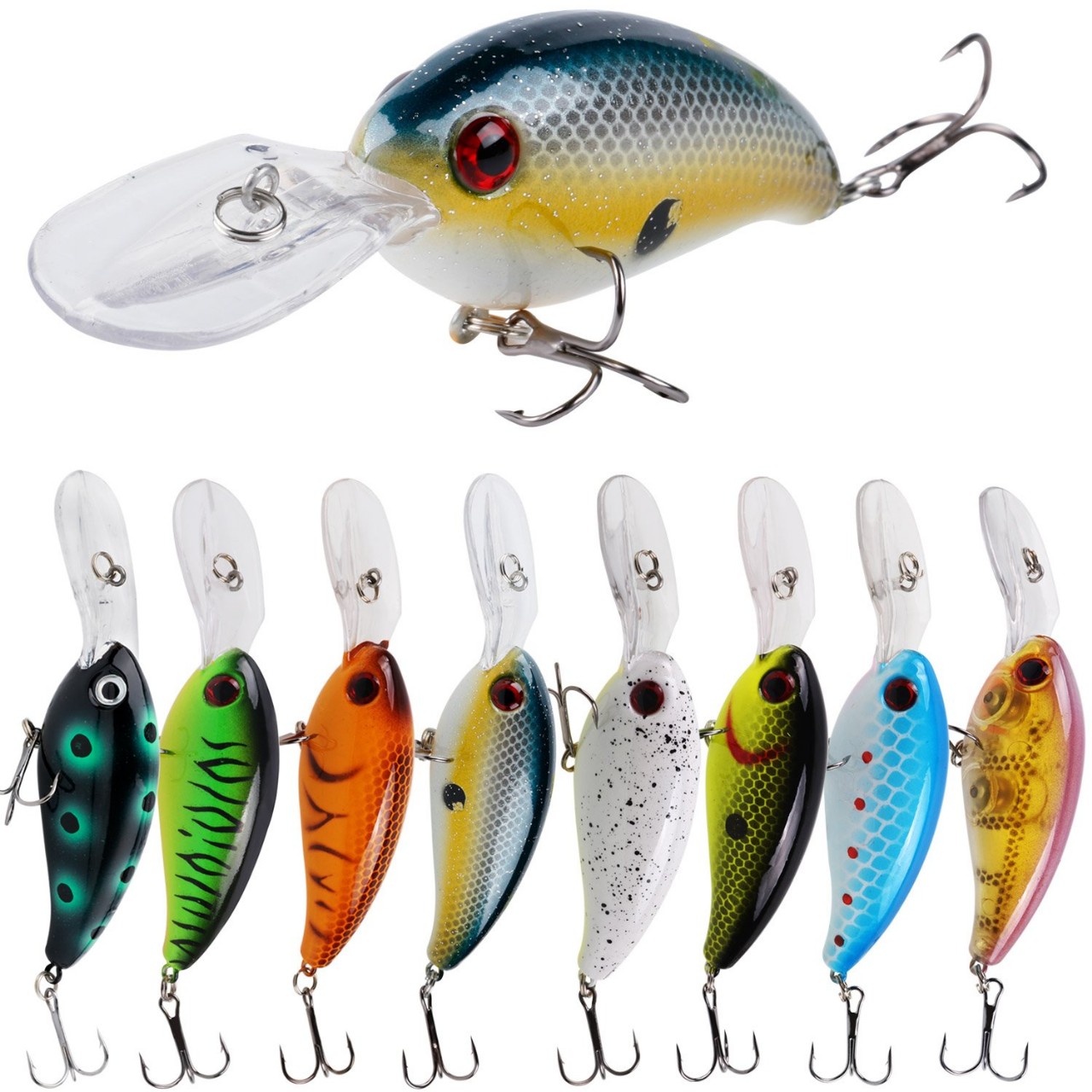 Fishing Lures Shallow Deep Diving Swimbait Crankbait Fishing Wobble Multi Jointed Hard Baits for Bas