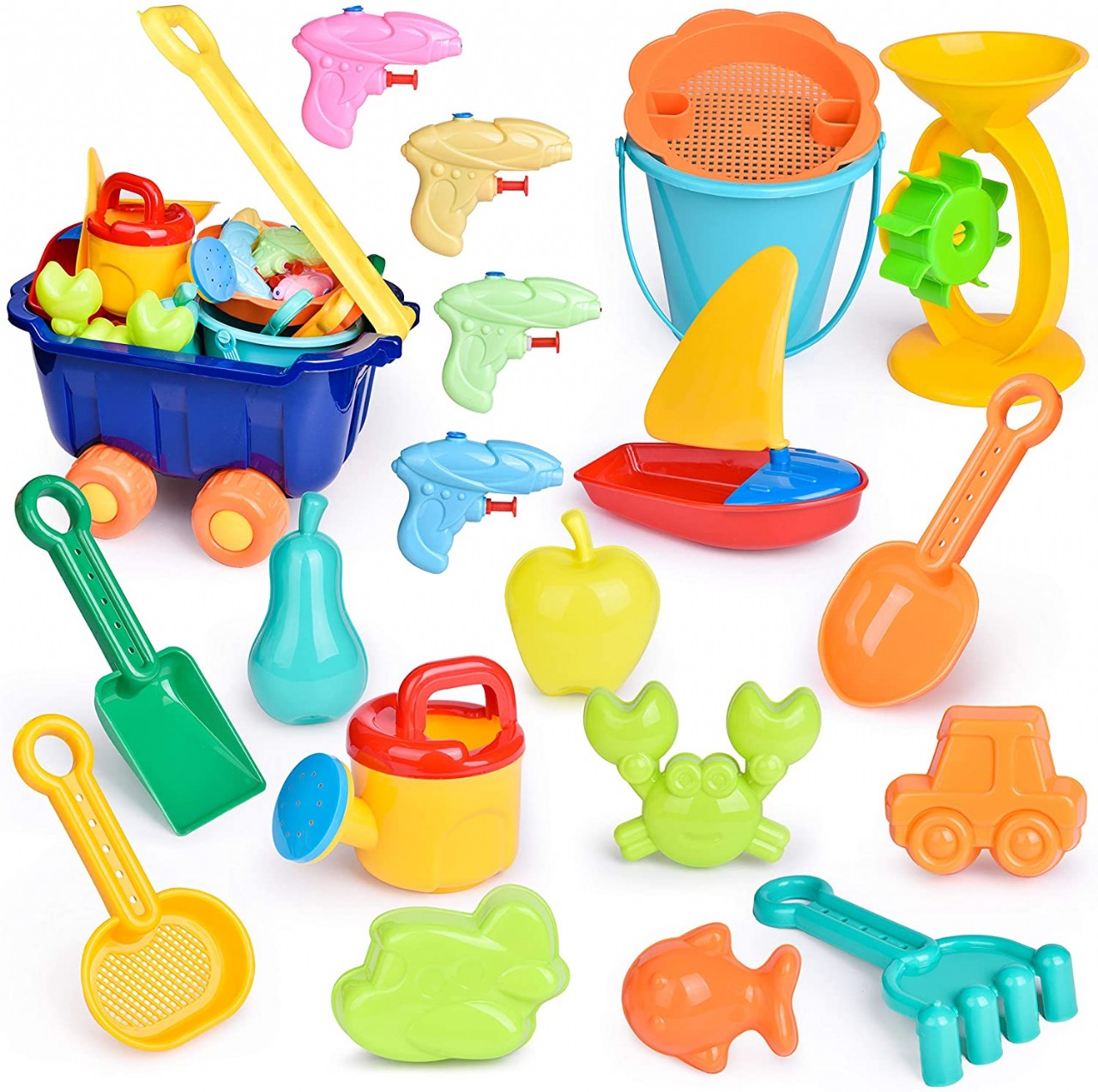 FUN LITTLE TOYS Beach Toys for Kids Set, Outdoor Toys for Kids, Summer Fun Sand Toys and Sandbox Toy