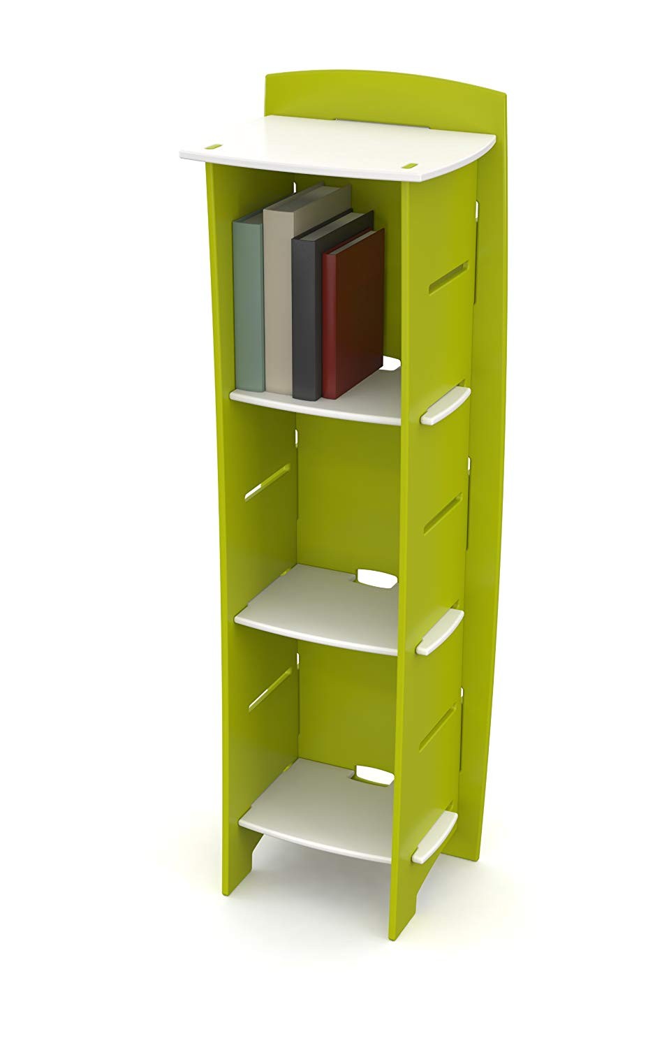 Furniture Children's Furniture 3-Shelf Bookcase, Storage Organizer with Adjustable Shelves for Kids