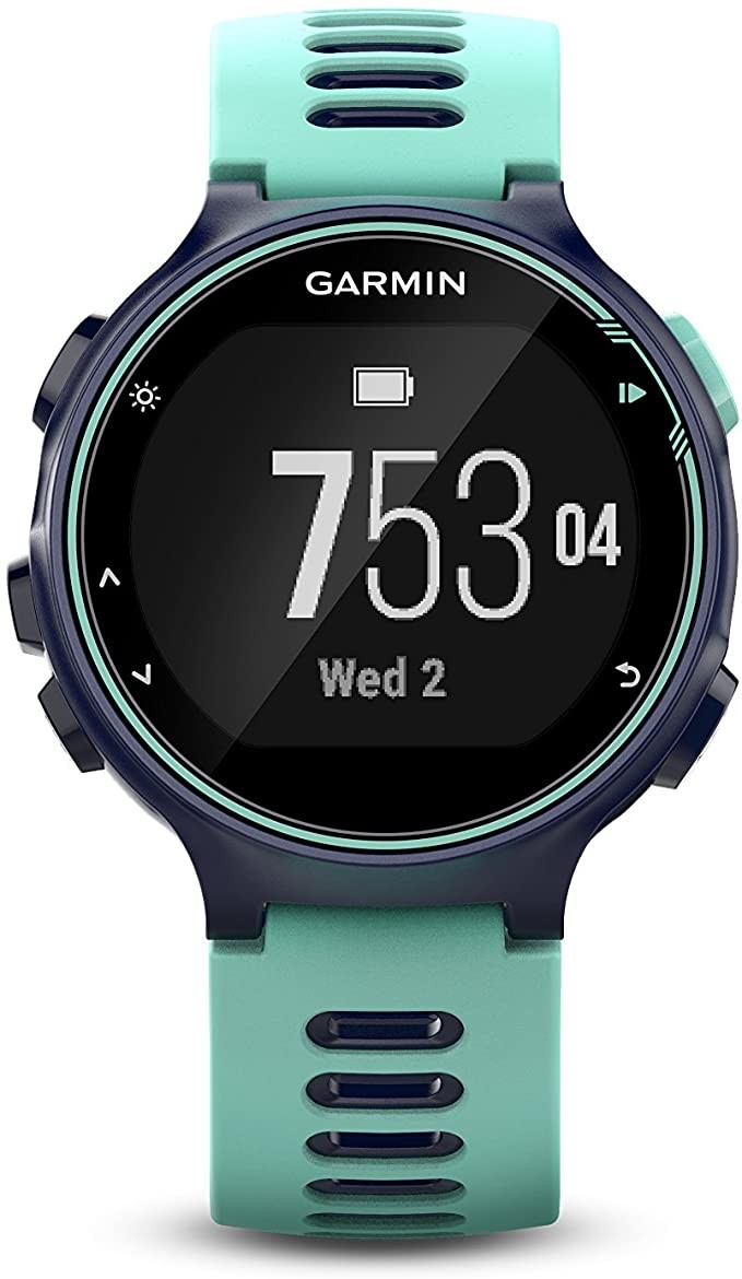 Garmin Forerunner 735XT, Multisport GPS Running Watch with Heart Rate, Midnight/Frost Blue