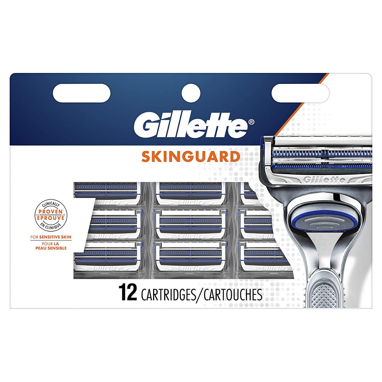 Gillette SkinGuard Men's Razor Blade Refills, 12Count