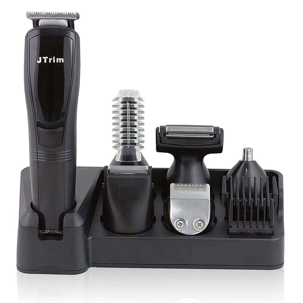 Hair Clippers Beard Grooming Kit For Men By JTrim Ultimate ProGroomer 6 in 1 Hair Trimmer