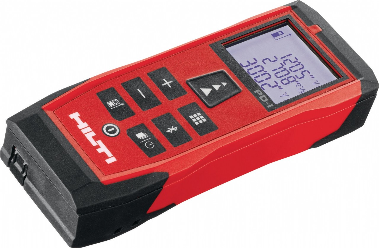 Hilti PD4 with E253 and see a small blinking thermometer