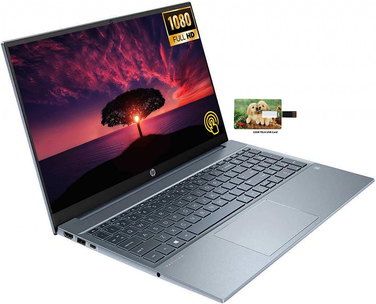 HP Pavilion 15.6 FHD Touchscreen Business Laptop 11th Gen Intel Core i7-1195G7 Processor Windows11