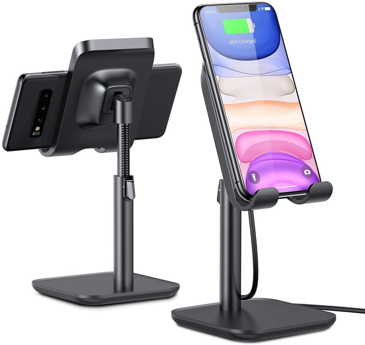 Adjustable Cell Phone Stands Tablet Stand Solid Aluminum Stand Charging Dock for All Smart