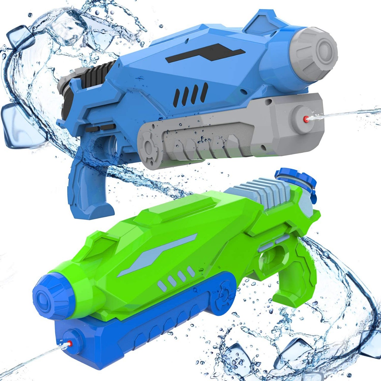 Joyjoz 800CC Water Guns, 2 Pack Squirt Guns, High Capacity Water Soaker for Kids Adults, Summer Swim