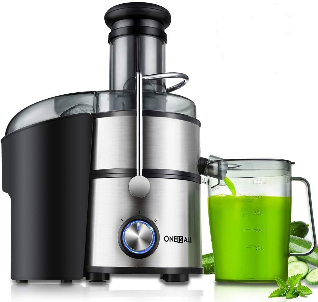 Juicer Machines, Oneisall Slow Masticating Juicer Extractor Easy to Clean, Tritan & BPAFree