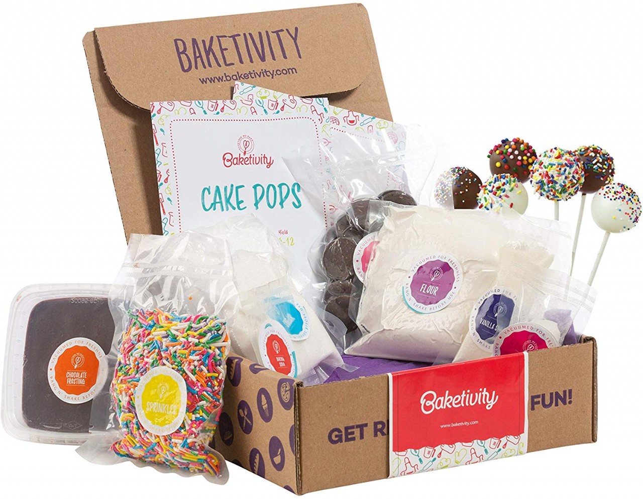 Kids Baking DIY Activity Kit - Bake Delicious Cake Pops With Pre-Measured Ingredients – Best Gift