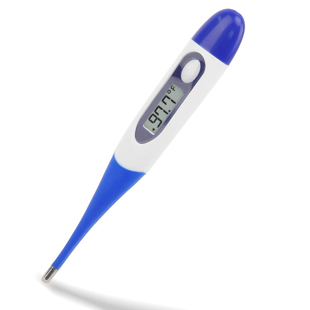 LCD Electronic Digital Thermometer Medical- Soft Head Oral Thermometer for Baby,Adult Rectal Thermom