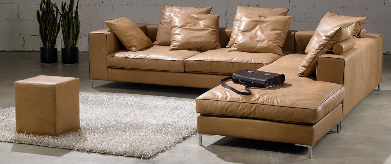 Leather L-Shaped Sofa Designs for Your Living Room in 2023