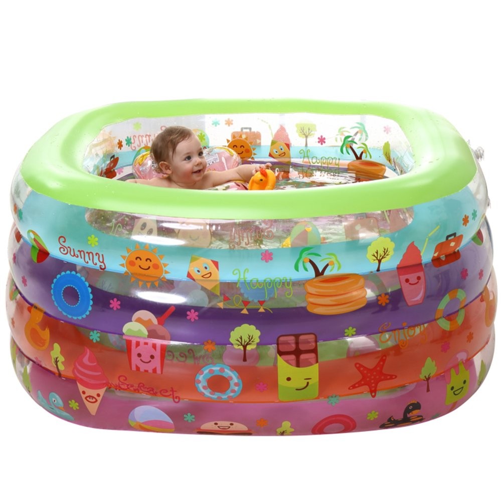Blue Kiddie Pool Portable Pools for Kids, Sealive Inflatable Bathtub