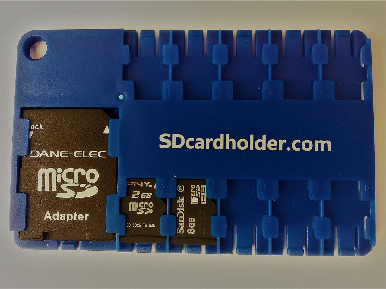 Micro SD Card Holder - Blue