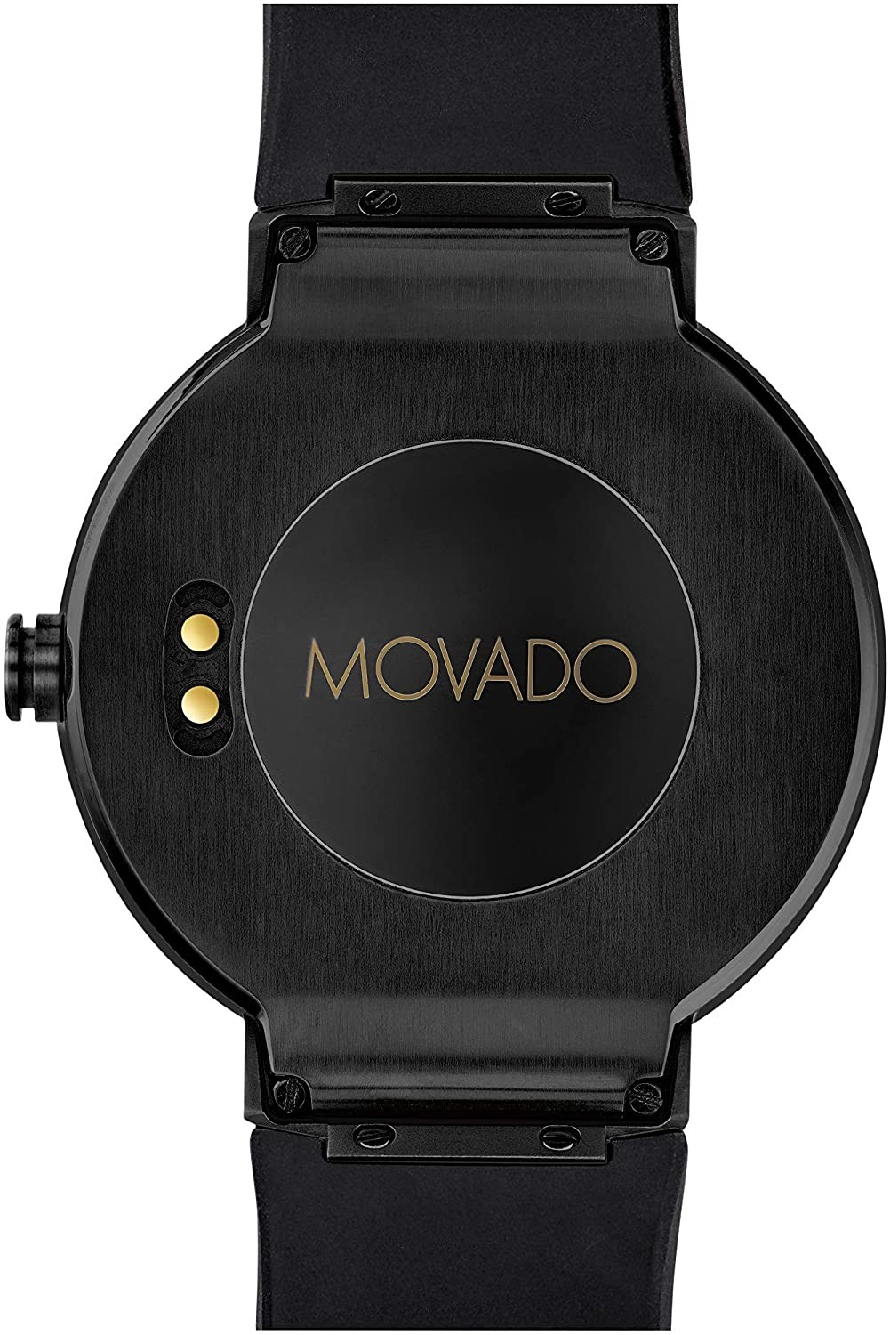 Movado Connect Digital Smart Module Black PVD Smartwatch, Grey/Black & Brown Strap