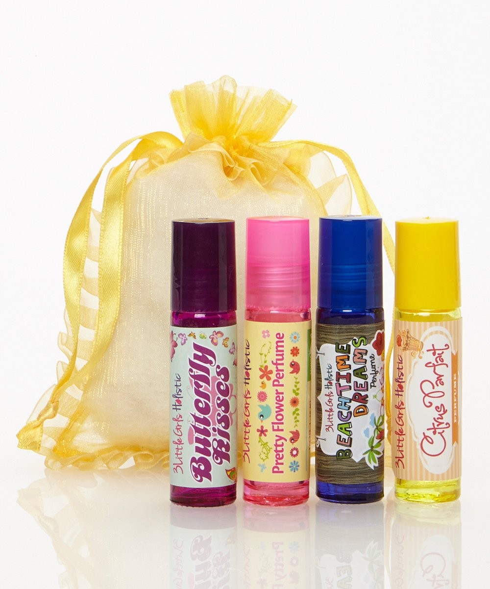 Natural and Organic Roll On Perfume Set for Little Girls by 3Girls Holistic