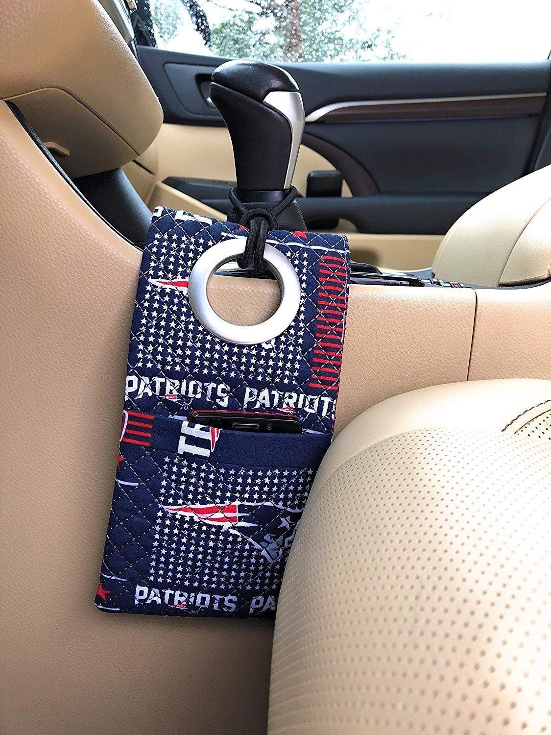 New England Patriots Car Accessories Patriots Gear for Men Remote Control Holder NFL Personalized Fa