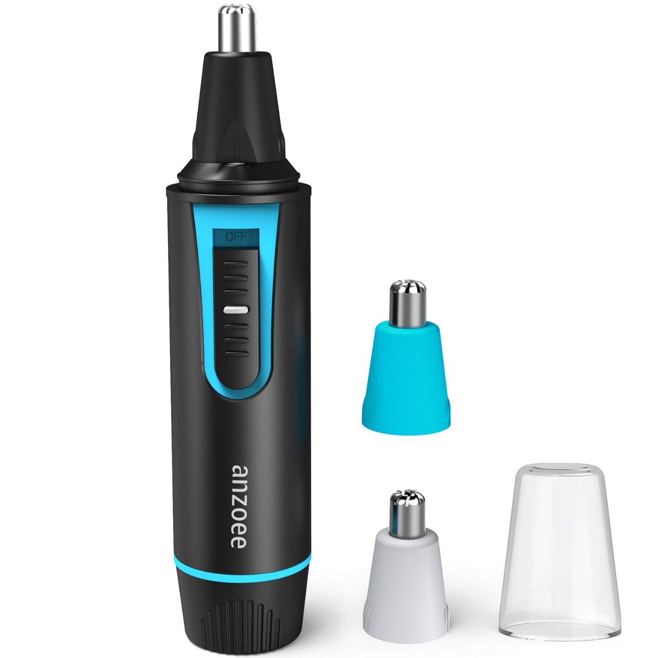Nose Hair Trimmer for Men and Wowen, anzoee Electric Ear Hair Trimmer with 2 Replacement Blades