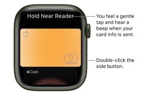 Pay for a purchase in a store with Apple Watch