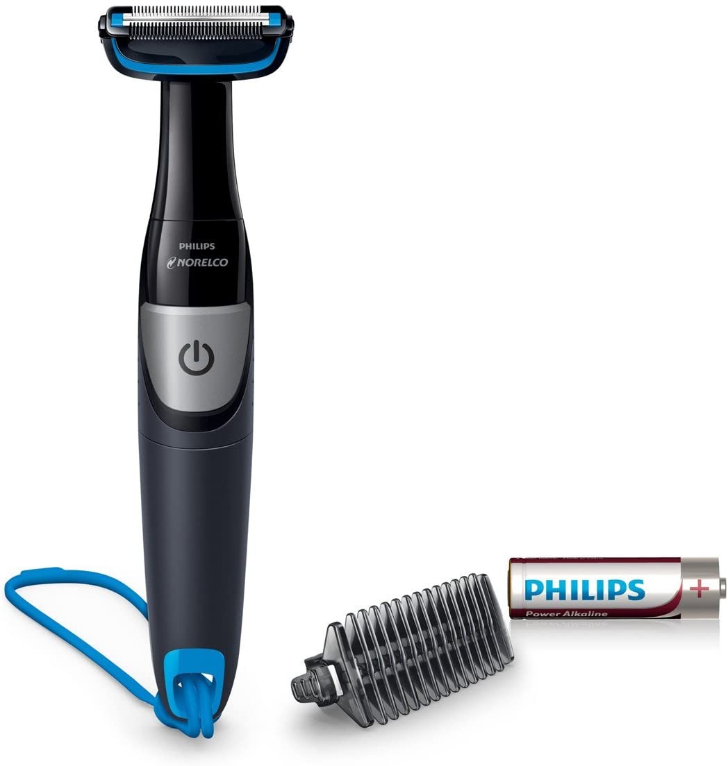 Philips Norelco BG1026/60, Bodygroom Series 1100, Showerproof Body Hair Trimmer and Groomer for Men