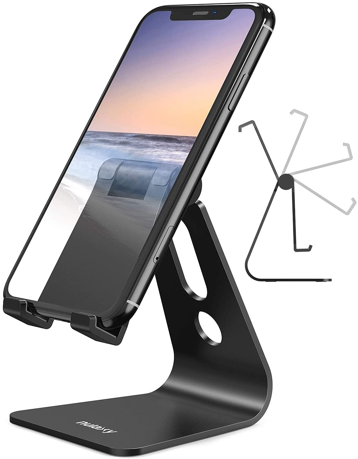 Phone Stand, Adjustable Cell Phone Stand, Phone Holder for Desk, Desktop Holder, Cradle, Dock