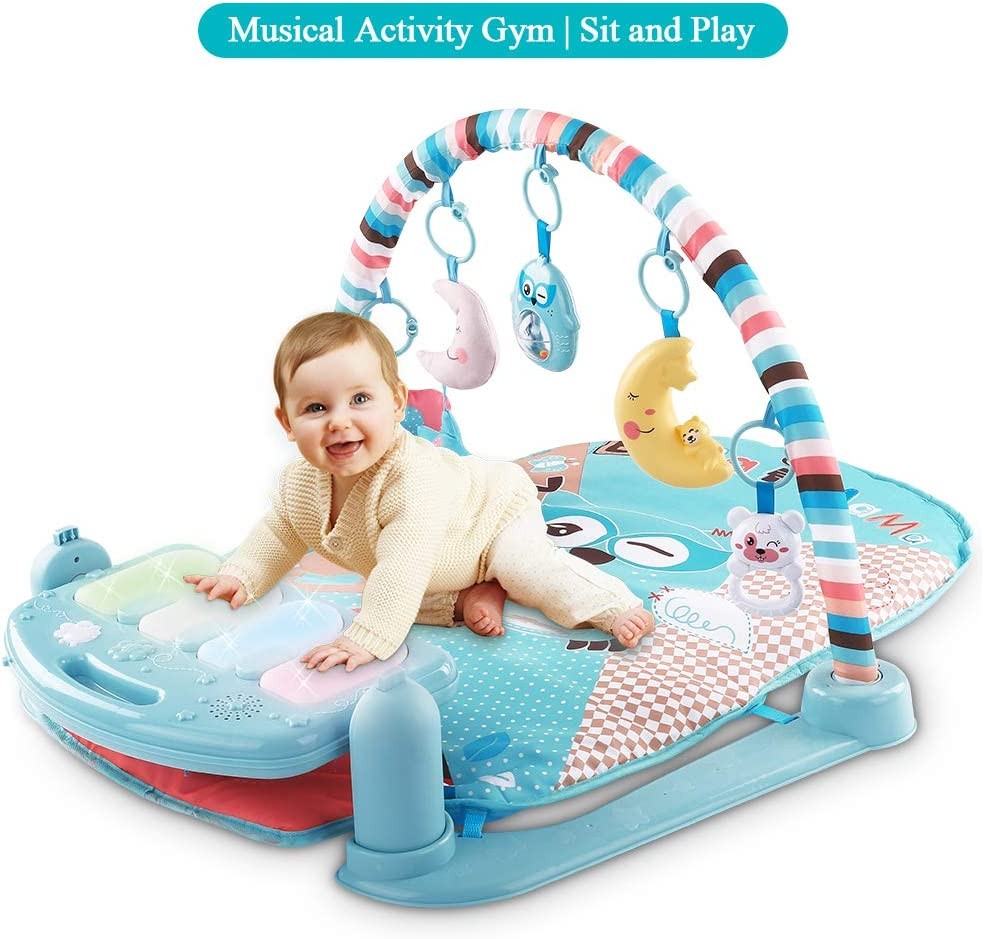 Play Piano Gym Center with Music and Lights, Electronic Learning Toys for Infants, Toddlers, Newborn