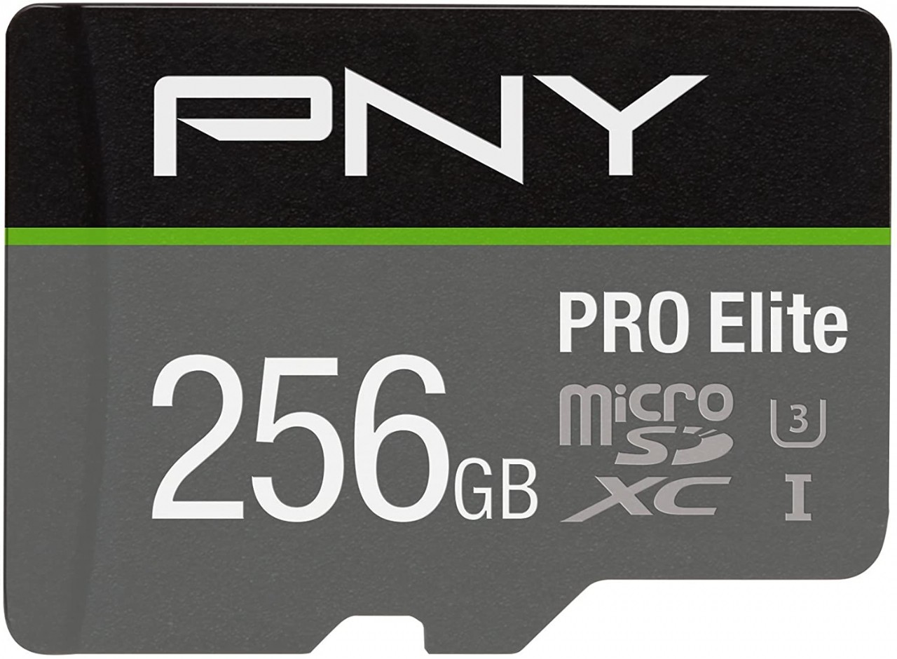 PNY U3 Pro Elite MicroSDXC Card - 256GB - (P-SDUX256U395PRO-GE)