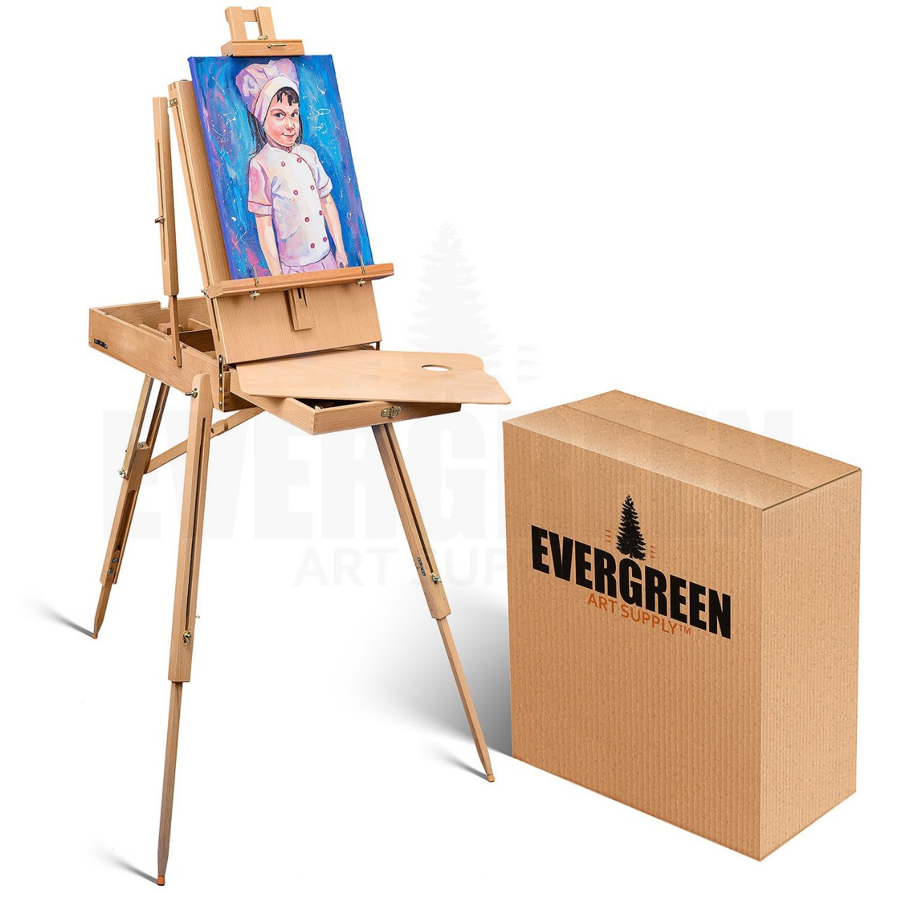 Portable Art Easel for Painting and Drawing - Professional Studio Quality, Adjustable, French Style