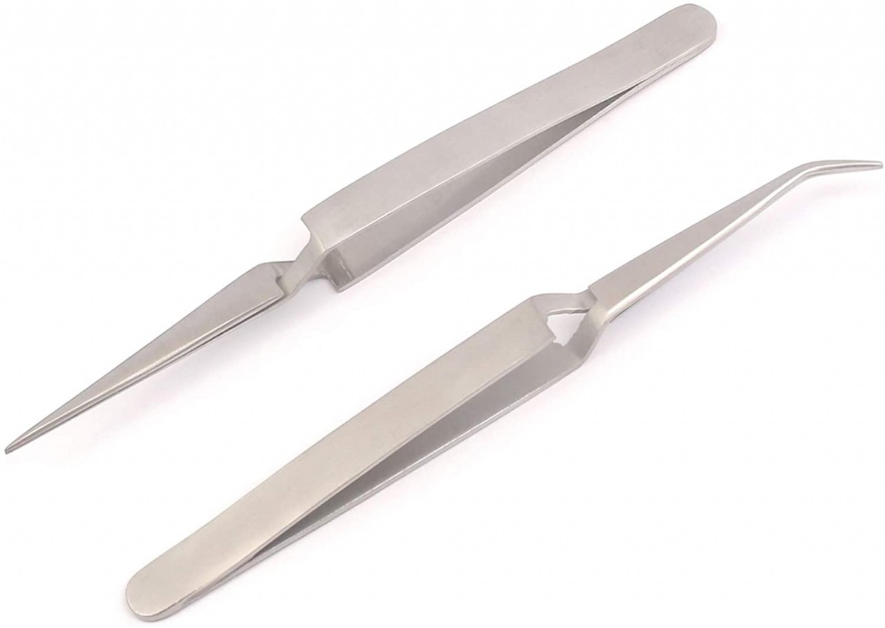 Slant Tweezers Tweezer Guru Professional Stainless Steel Slant Tip