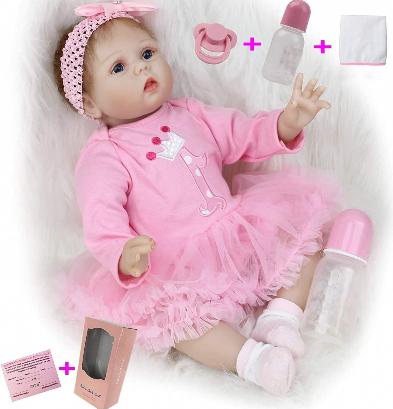 Reborn Dolls Baby Girl Soft Silicone Vinyl Real Life Baby Dolls Realistic Reborn Cheap Newborn Baby