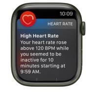Receive high or low heart rate notifications