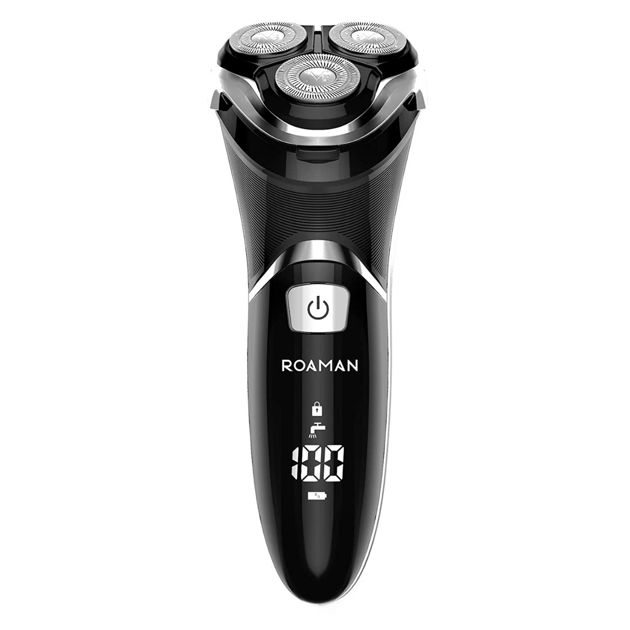 ROAMAN Electric Razor for Men,Rechargeable 3D Rotary Mens Electric Shaver Wet Dry IPX7 Waterproof