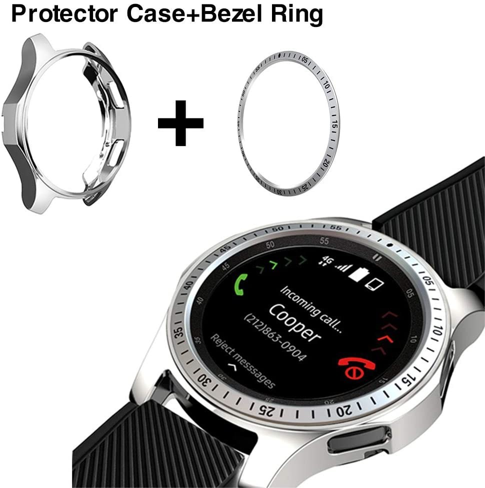 Samsung Galaxy Watch 42mm Bezel Ring Styling,Adhesive Cover Anti Scratch & Collision Protector Bezel