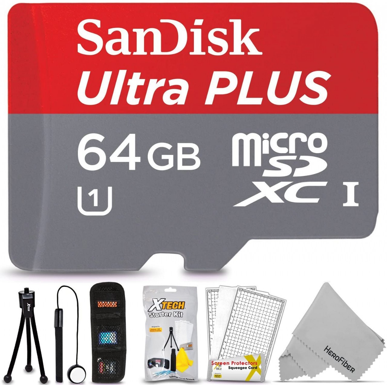 SanDisk 64GB Micro SD Memory Card for Huawei Honor 4C 4A 5X 5C 5A 6X 6C 7i 7X V8 8 9i Pro V9 V10