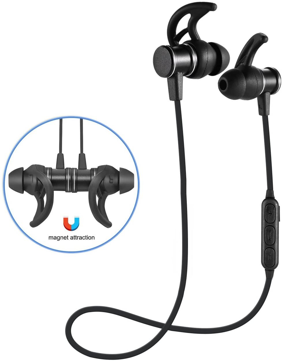 SLS-100 Wireless Bluetooth Sport Earphones Built in Microphone Runner Earphones Noise Canceling Head