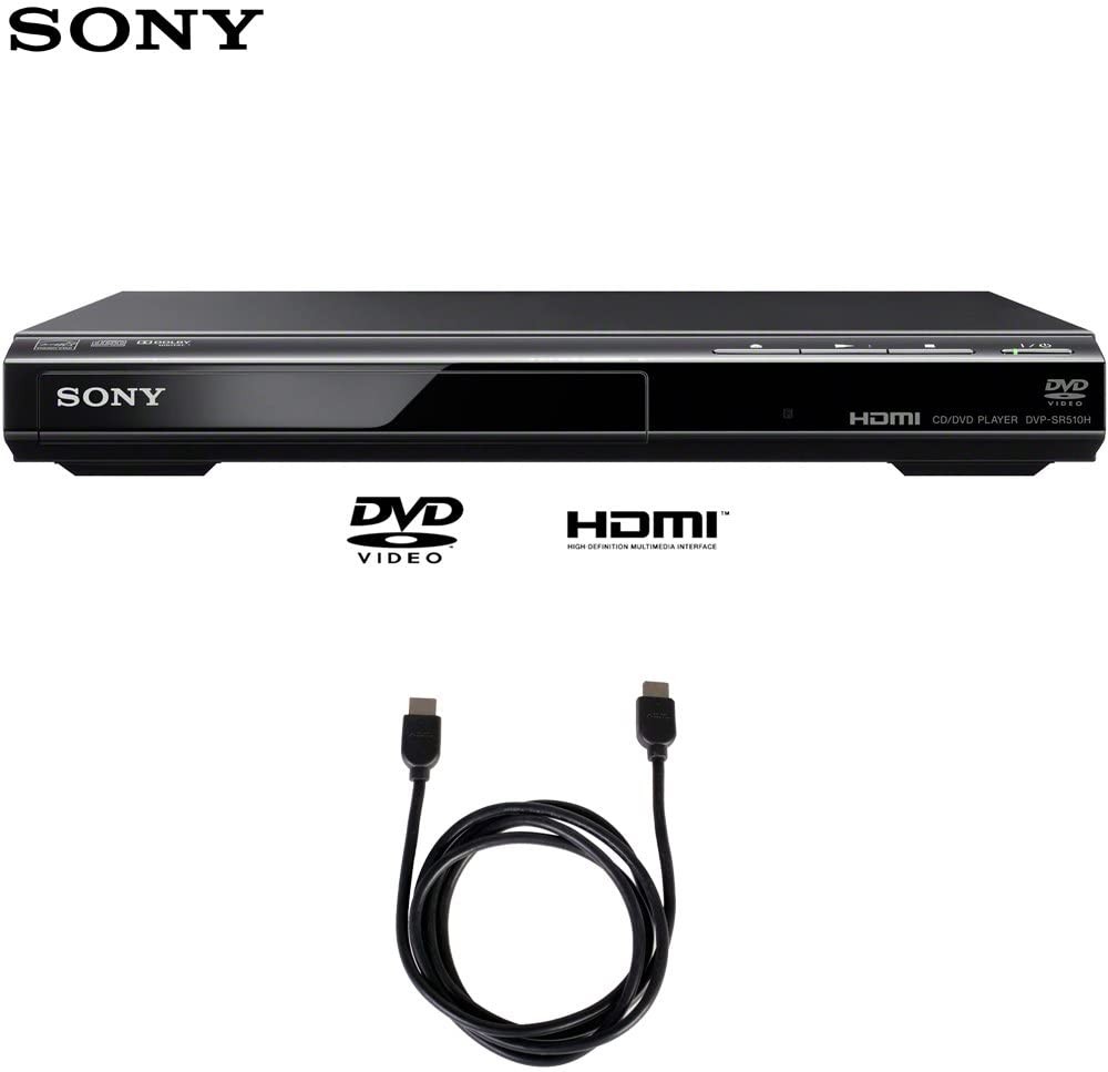 Sony DVPSR510H DVD Player with Deco Gear 6ft High Speed HDMI Cable