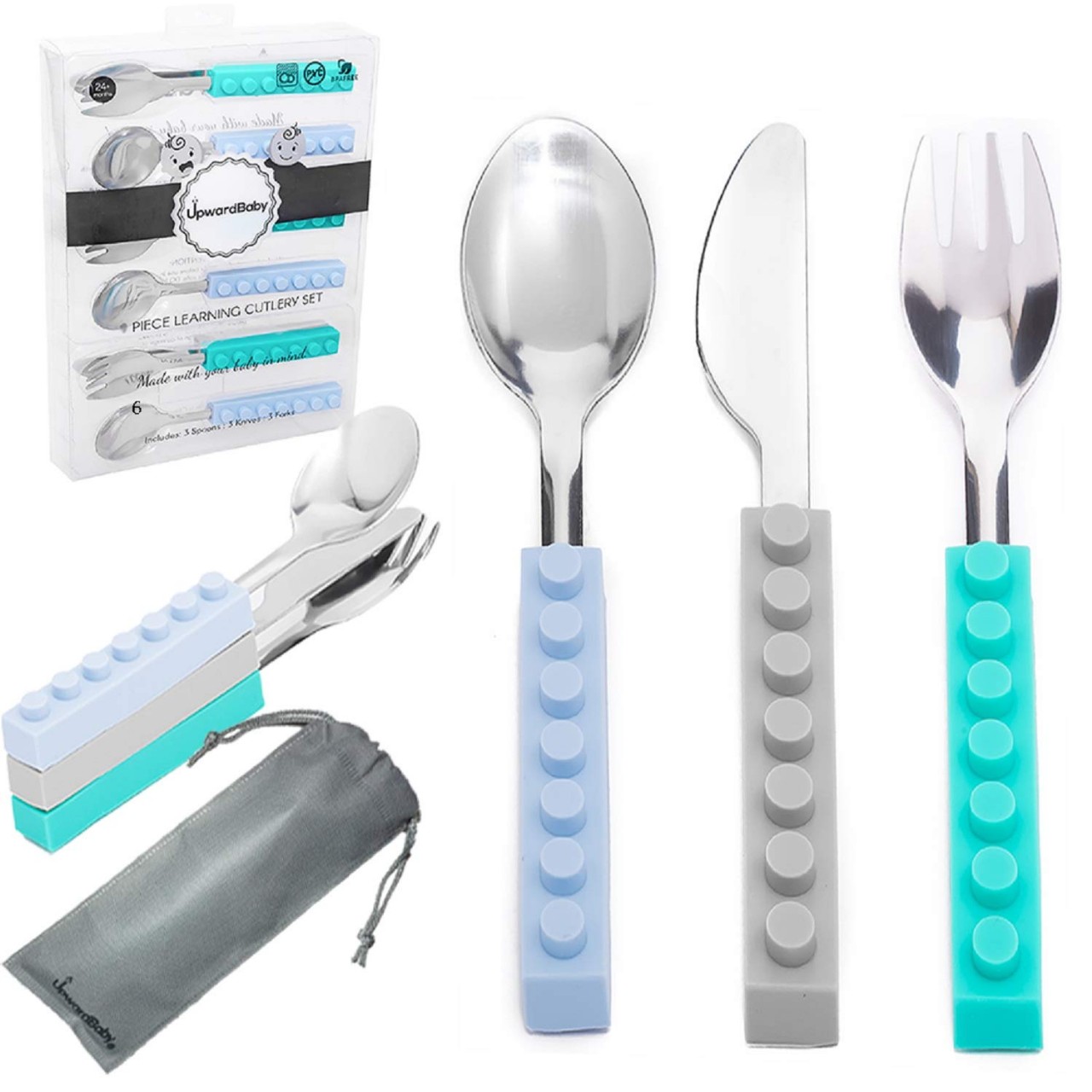 Kids Silverware Set Toddler Utensils 18 8 Stainless Steel 4pcs Fork Spoon And Knife Cutlery Child Childrens Home Store