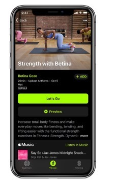 Start an Apple Fitness+ workout
