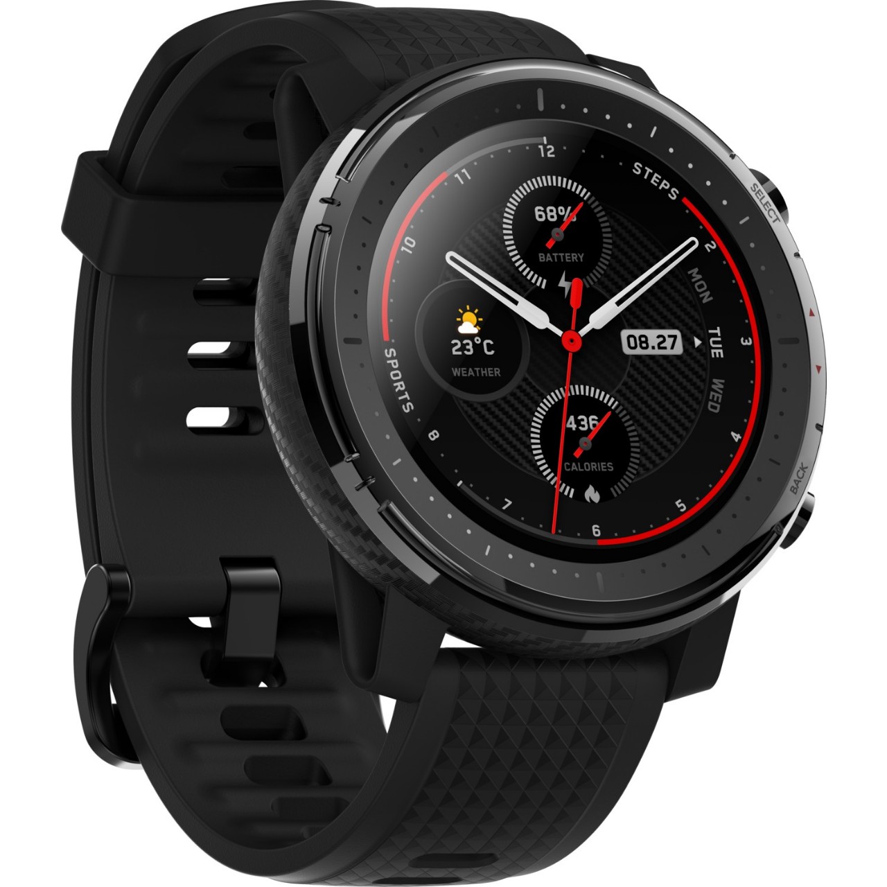 The Amazfit Stratos 3 has an estimated battery life