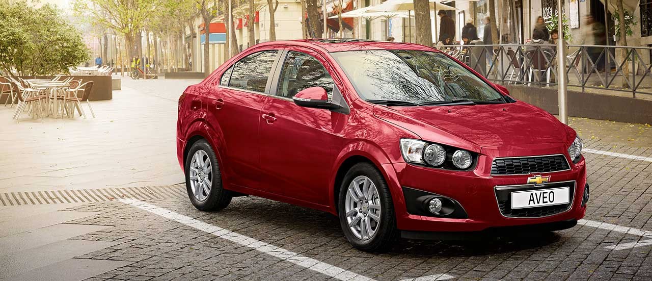 The fuel tank capacity and fuel consumption per 100 km for the Chevrolet Aveo