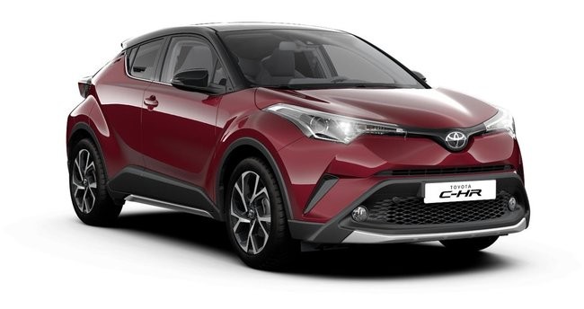 The fuel tank capacity and fuel consumption per 100 km for the Toyota C-HR