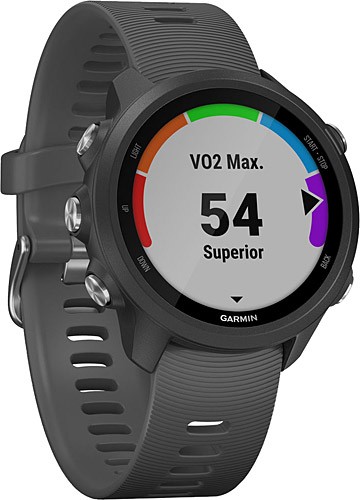 The Garmin Forerunner 245 has a battery life