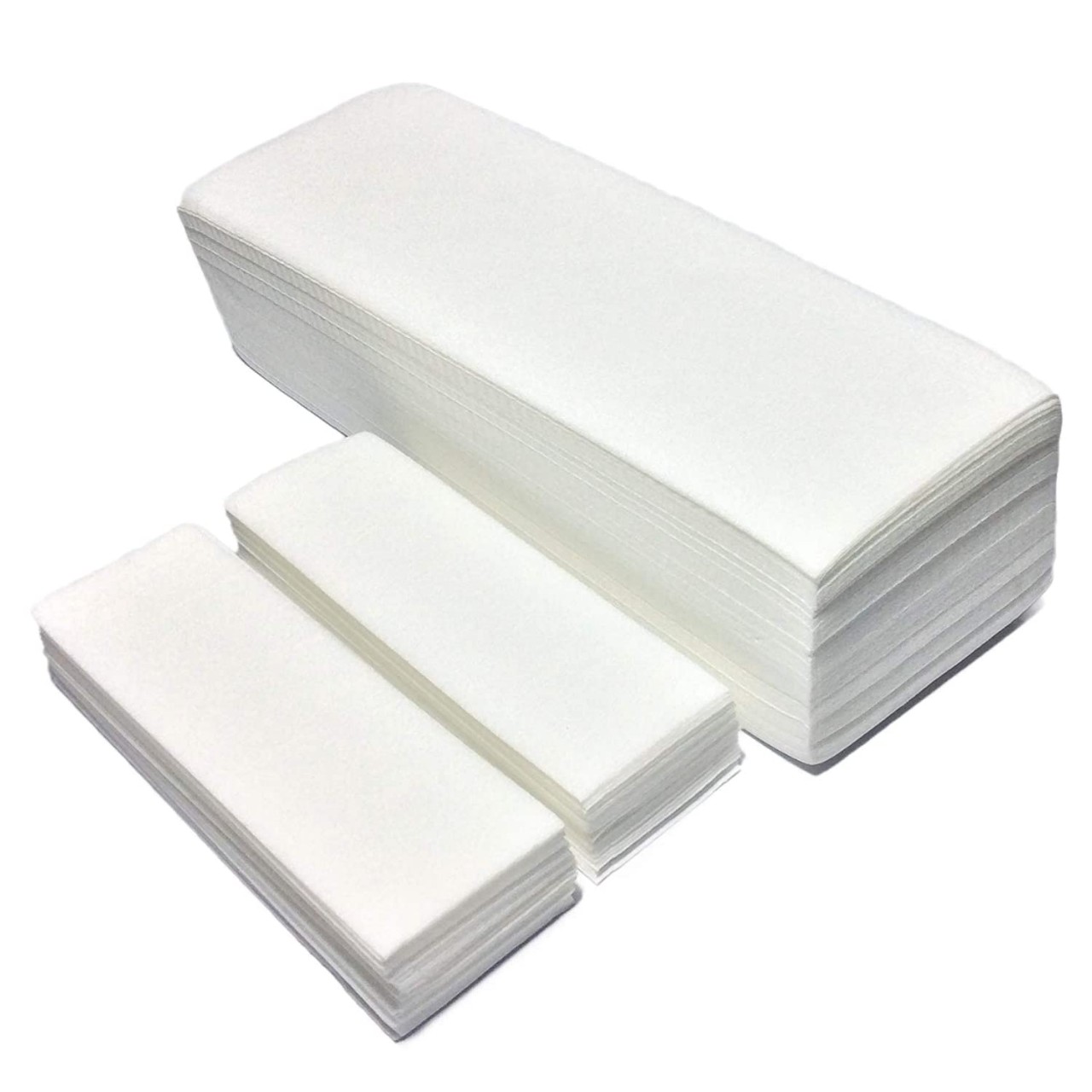 The Quality Non-Woven Wax Strips - Facial and Full Body Sizes Available, 200 Wax Strips (100 Small