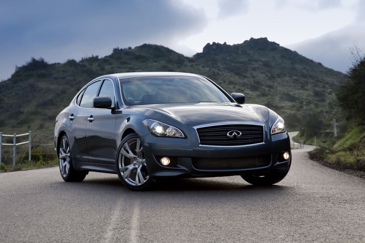 The recommended oil type and capacity for the Infiniti M
