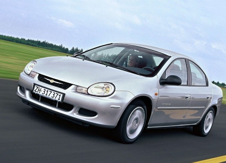 The recommended oil type and oil capacity for a Chrysler Neon