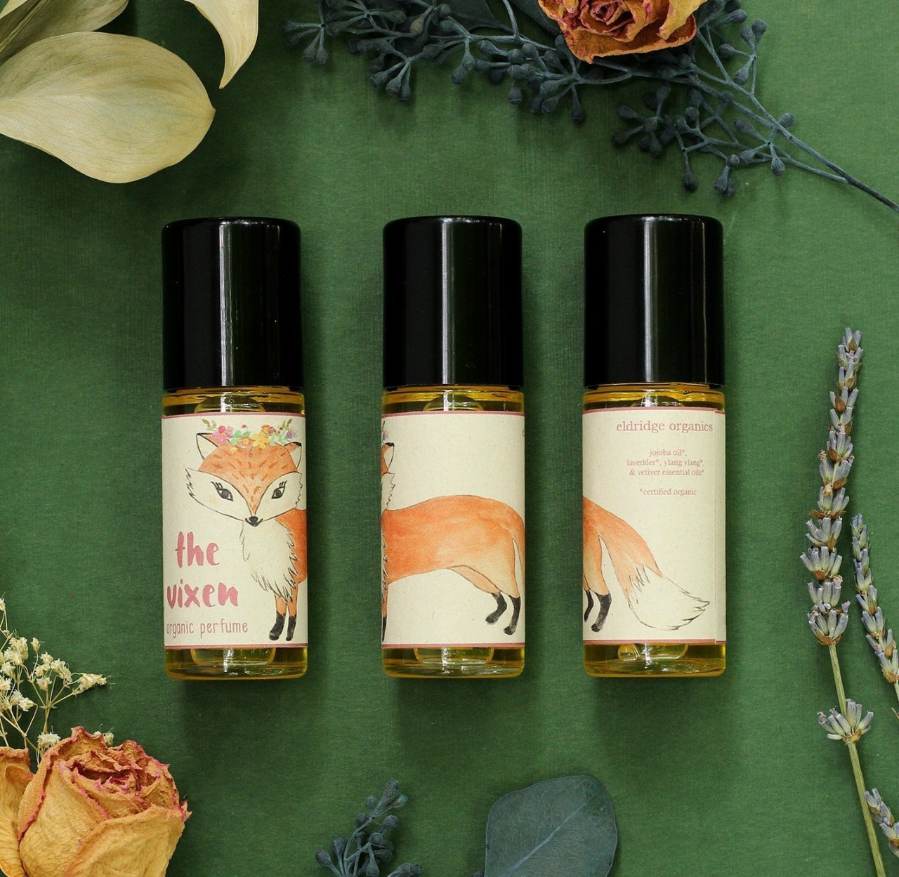 The Vixen Organic Perfume Oil Flirty, elusive, captivating, and mischievous