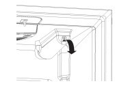 The water filter compartment is located in the right-hand side of the refrigerator ceiling