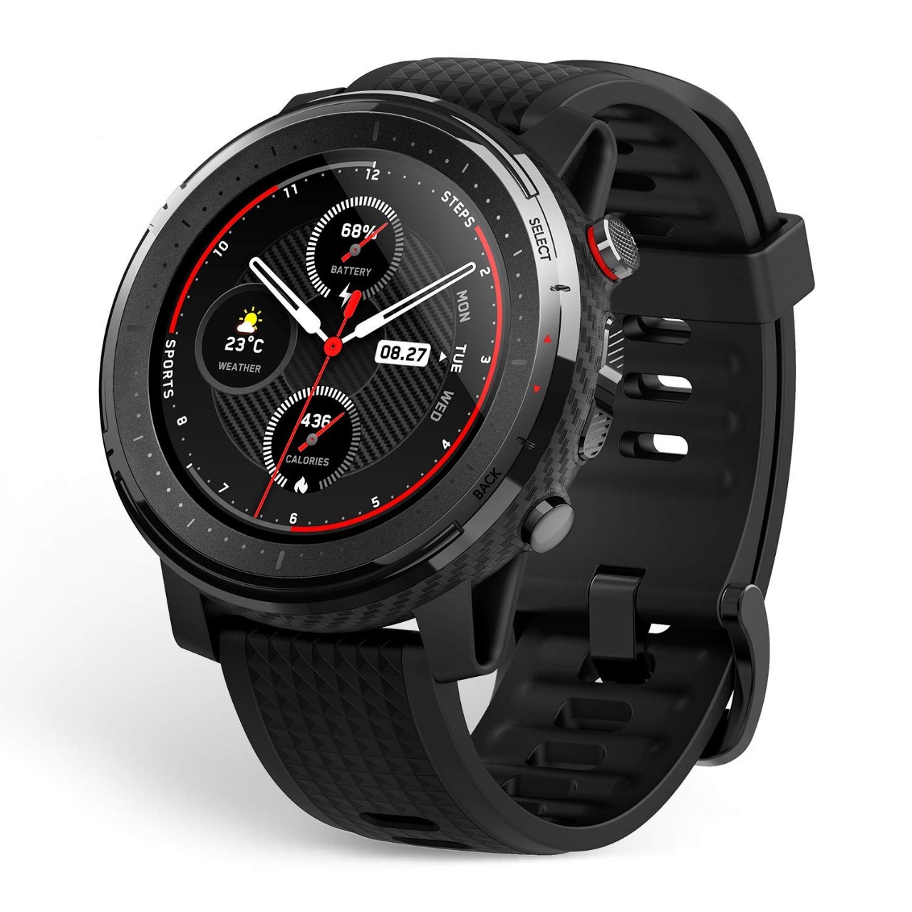 To adjust the time and date on your Amazfit Stratos 3 fitness tracker