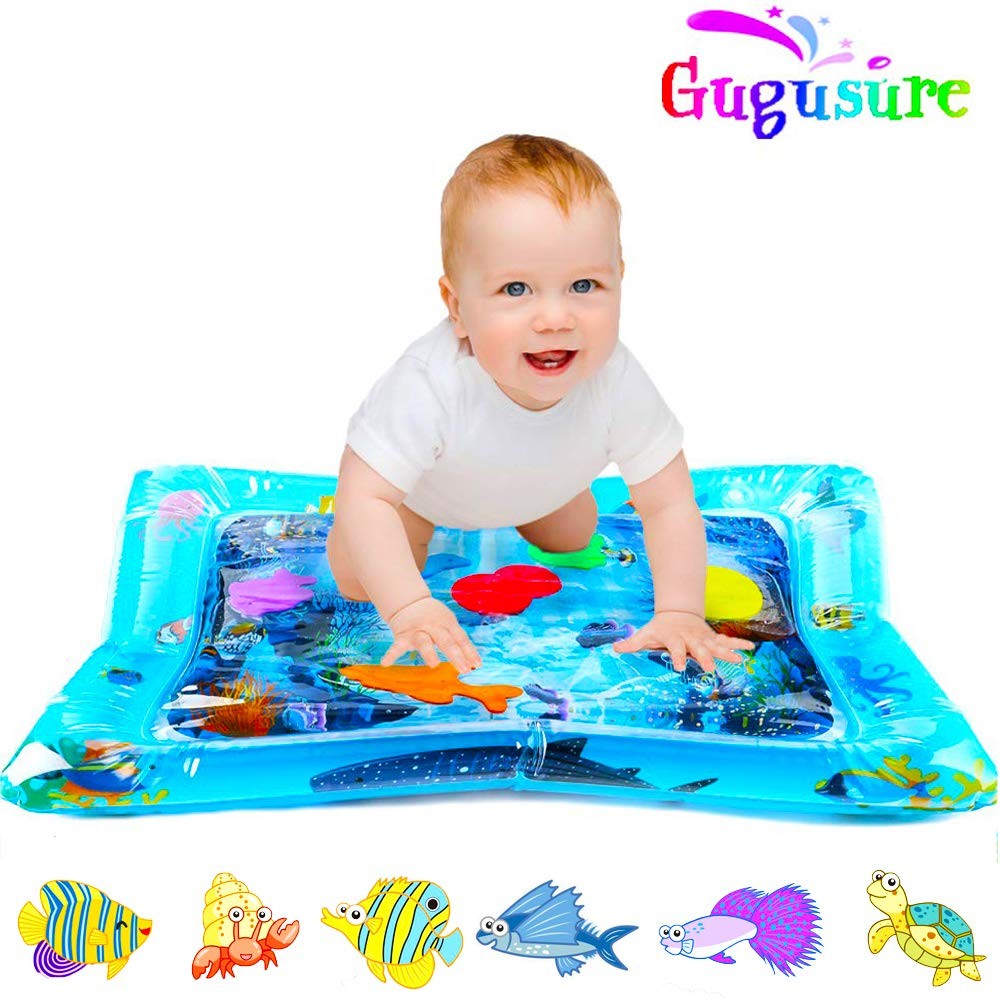 Tummy Time Water Play Mat , Indoor and Outdoor Baby Play mat Leakproof, Fun Activity Play Center You