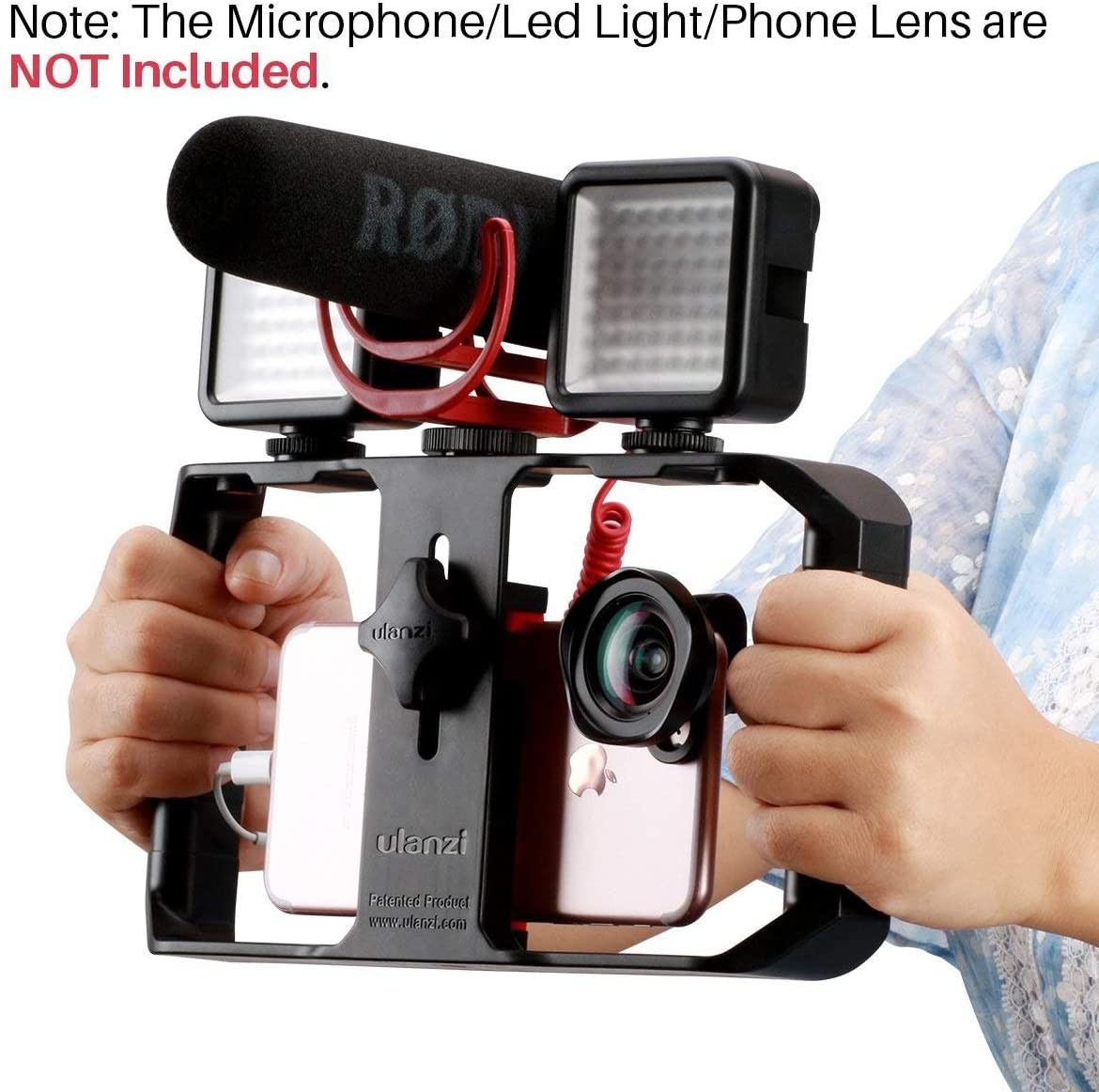 U Rig Pro Smartphone Video Rig, Filmmaking Case, Phone Video Stabilizer Grip Tripod Mount