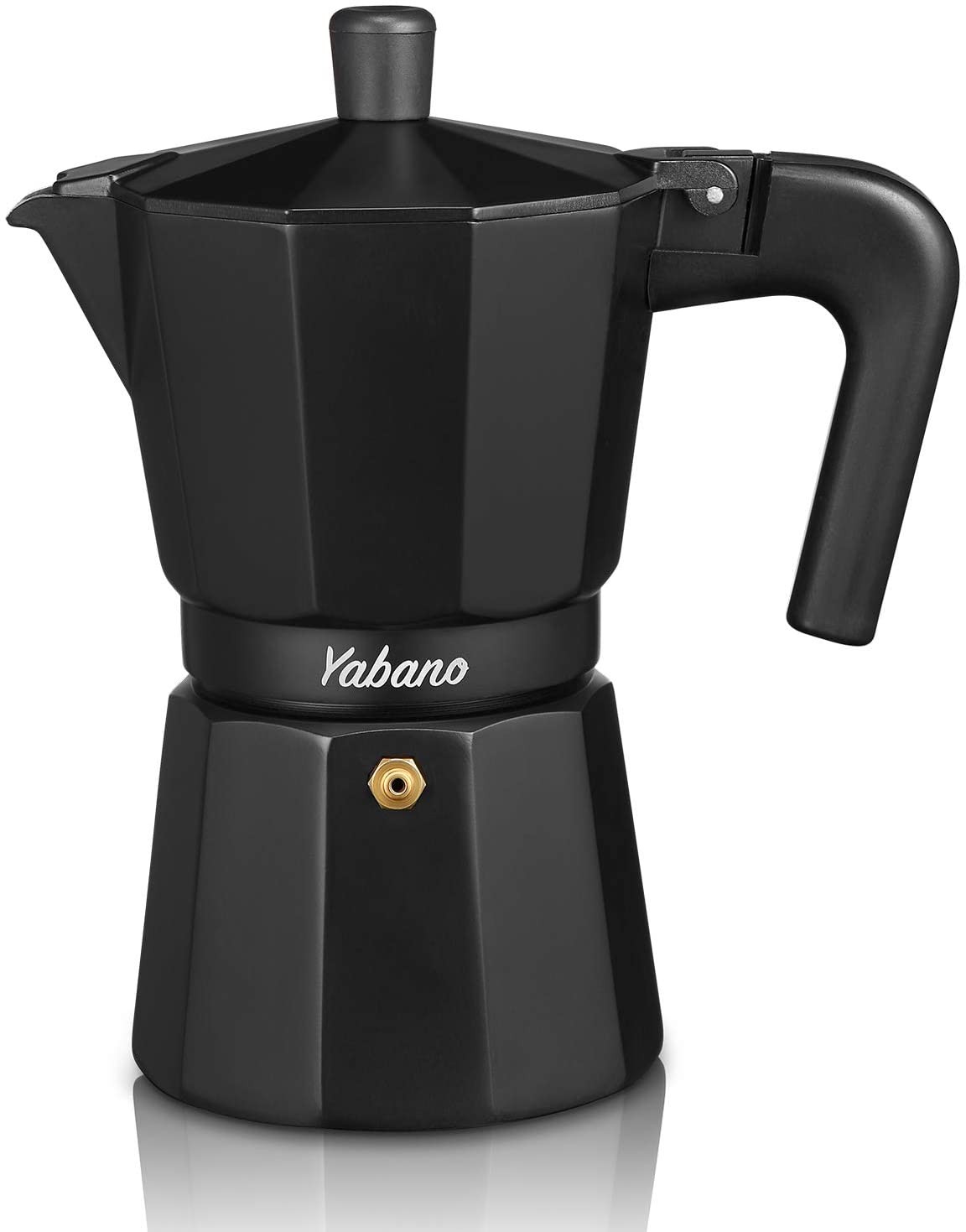 Yabano Stovetop Espresso Maker, 6 Cups Moka Coffee Pot Italian Espresso for Gas or Electric Ceramic